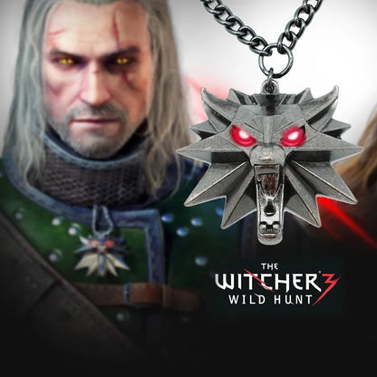 THE WITCHER 3 *LED* WOLF NECKLACE
