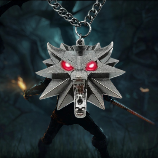 THE WITCHER 3 *LED* WOLF NECKLACE