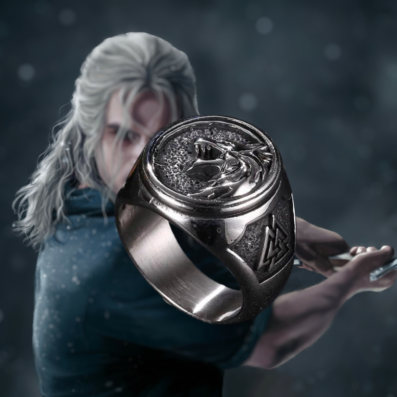 THE WITCHER WOLF "PREMIUM" RING WITH BOX