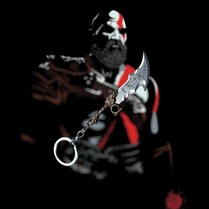 GOD OF WAR KEYCHAINS (Shield - Leviathan axe - Blades of chaos )